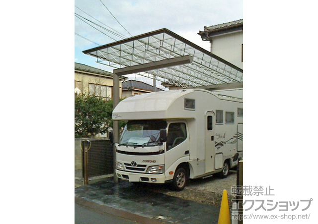 埼玉県朝霞市ののカーポート M.シェード 　基本片支持タイプ 積雪〜20cm対応 施工例