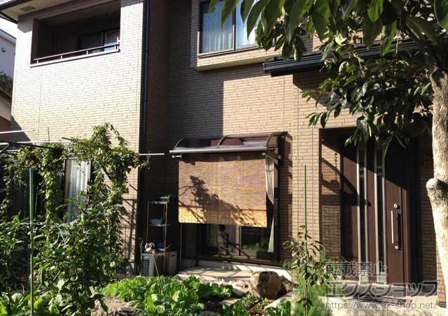 京都府京都市のLIXIL リクシル（トステム）のバルコニー・ベランダ屋根 ライザーテラスII R型 ルーフタイプ 単体 積雪〜20cm対応 施工例