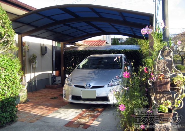 岡山県赤磐市ののカーポート レイナツインポートグラン　積雪〜20cm対応 施工例