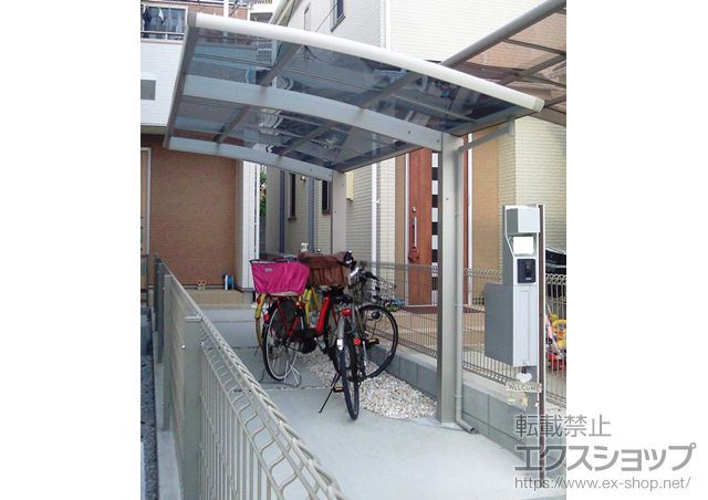 東京都立川市ののサイクルポート・駐輪場 レイナポートグランミニ 積雪〜20cm対応 施工例