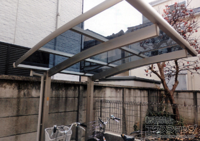 東京都板橋区ののサイクルポート・駐輪場 レイナポートグランミニ 積雪〜20cm対応 施工例