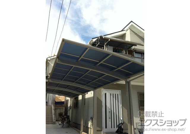 大阪府堺市ののカーポート プレシオスポート 縦連棟 積雪〜20cm対応 施工例