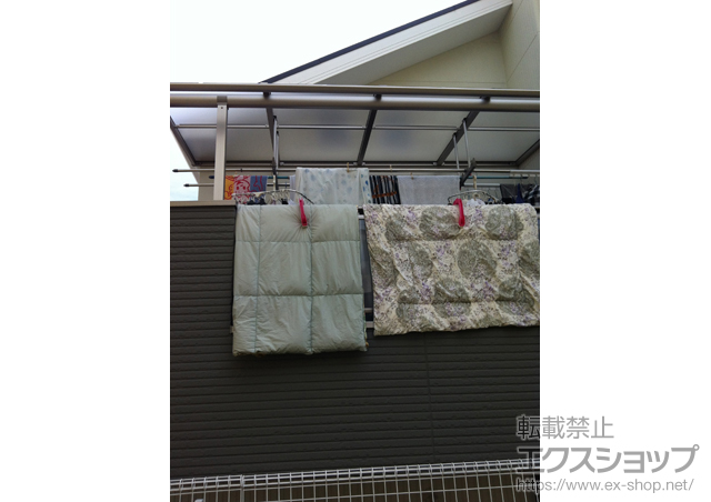 大阪府堺市ののバルコニー・ベランダ屋根 プレシオステラス R型 屋根タイプ 単体 積雪〜20cm対応 施工例