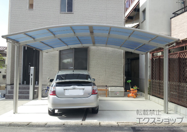 岐阜県岐阜市ののカーポート レイナツインポートグラン　積雪〜20cm対応 施工例