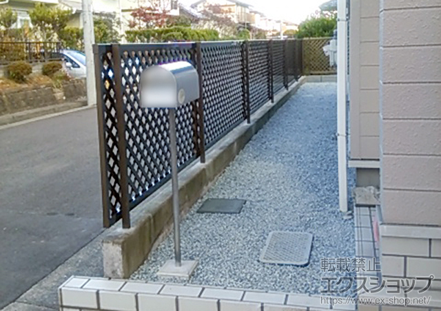 宮城県仙台市ののフェンス・柵 シャレオR11型フェンス フリーポールタイプ 施工例