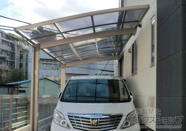 �_�ސ쌧���l�s��LIXIL ���N�V���i�g�X�e���j�̃J�[�|�[�g [��`�[�܂�]�J�[�u�|�[�g�V�O�}III �ϐ�`20cm�Ή�+���E���T�|�[�g �����O��23�p 1�{�� �{�H��