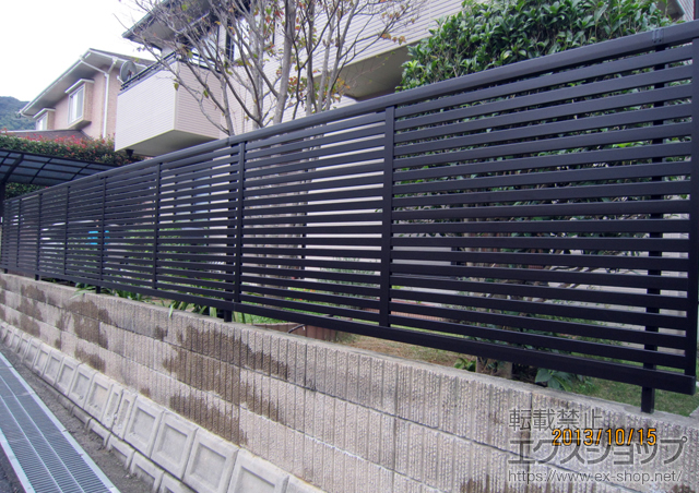 福岡県北九州市ののフェンス・柵 シャレオR3型フェンス フリーポールタイプ 施工例