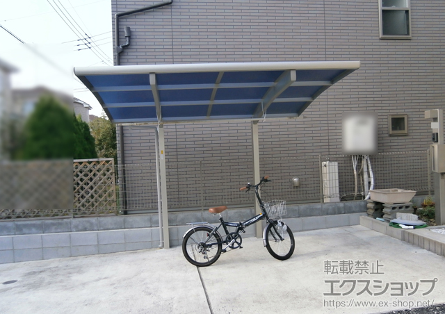 東京都八王子市ののサイクルポート・駐輪場 プレシオスポート ミニ 積雪〜20cm対応 施工例