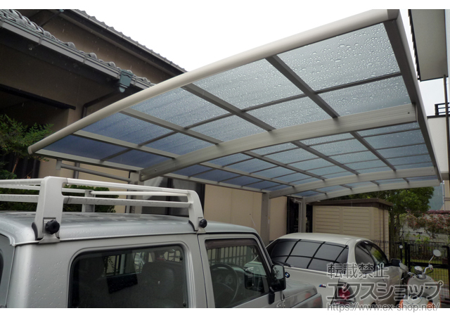 愛媛県松山市ののカーポート レイナポートグラン 延長　積雪〜20cm対応 施工例