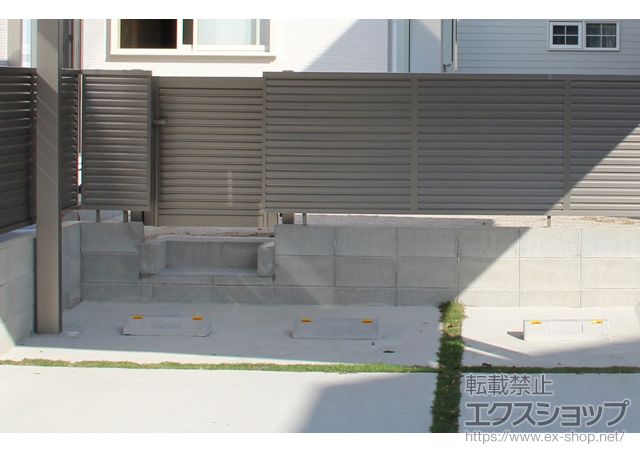 福岡県福岡市のの門扉 プリレオ R5型 片開き　柱使用 施工例