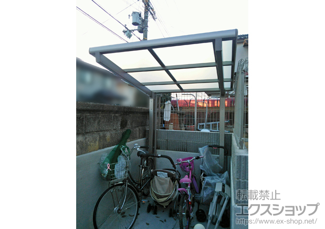 兵庫県三木市のLIXIL リクシル（トステム）のカーポート レークポートシグマIII ミニ 積雪〜20cm対応 施工例