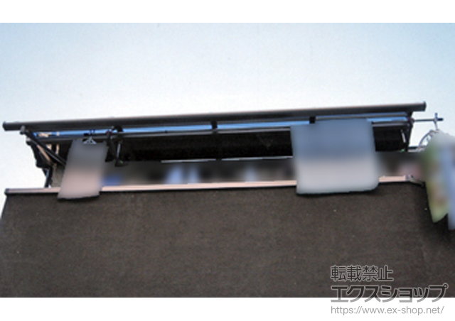 東京都日野市のLIXIL リクシル（トステム）のバルコニー・ベランダ屋根 ライザーテラスII R型 屋根タイプ 単体 積雪〜20cm対応 施工例