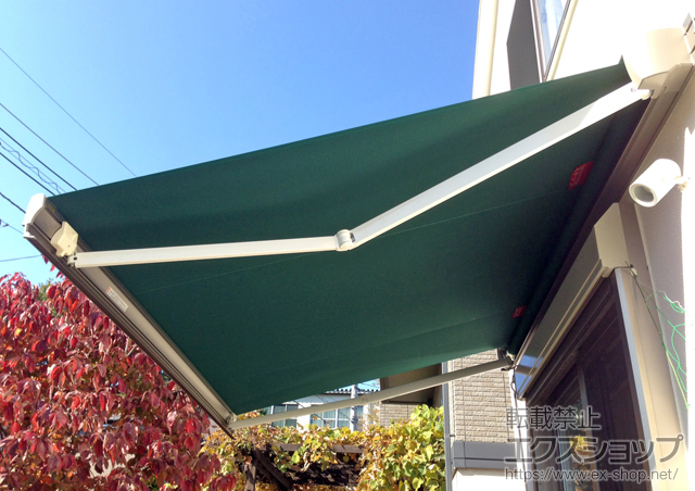 千葉県市川市のLIXIL リクシル（トステム）のオーニング・日よけ 彩風S型 手動式 施工例