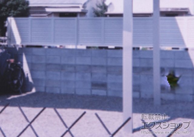 香川県仲多度郡琴平町ののフェンス・柵 エクスラインフェンス7型 自由柱 施工例