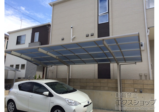 兵庫県神戸市ののカーポート レイナポートグラン 延長　積雪〜20cm対応 施工例