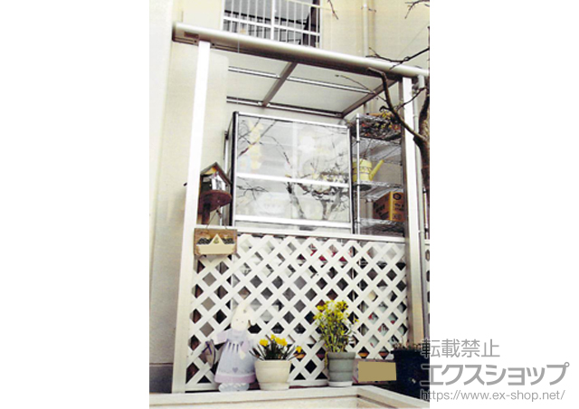 東京都八王子市ののテラス屋根 プレシオステラス R型 テラスタイプ 単体 積雪〜20cm対応 施工例