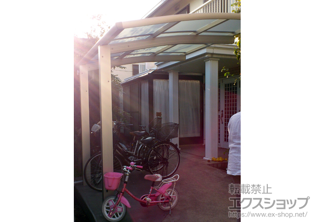 神奈川県相模原市ののサイクルポート・駐輪場 レイナポートグランミニ 積雪〜20cm対応 施工例