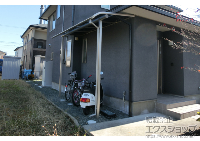 岩手県盛岡市ののテラス屋根 プレシオステラス R型 テラスタイプ 単体 積雪〜20cm対応 施工例