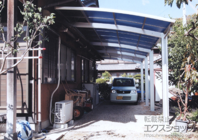 岐阜県各務原市ののカーポート プレシオスポート 縦連棟 積雪〜20cm対応 施工例