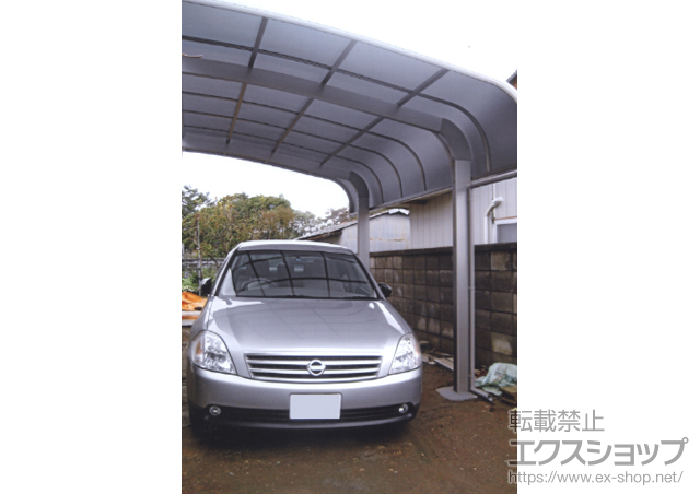 長野県小諸市のLIXIL リクシル（トステム）のカーポート テールポートシグマIII 積雪〜20cm対応 施工例