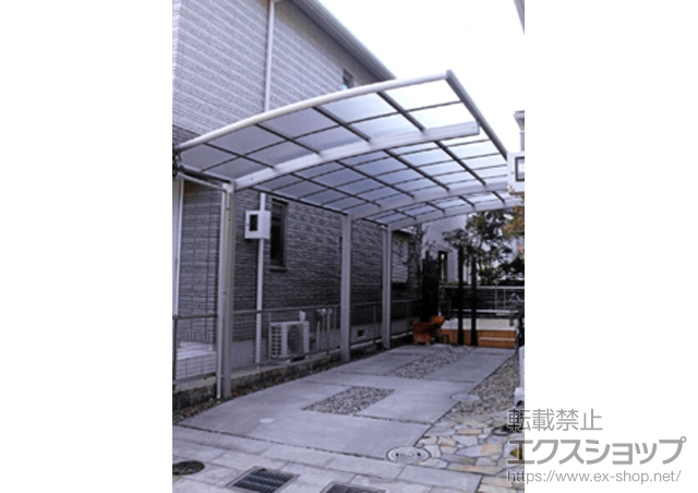 兵庫県西宮市ののカーポート レイナポートグラン 延長　積雪〜20cm対応 施工例