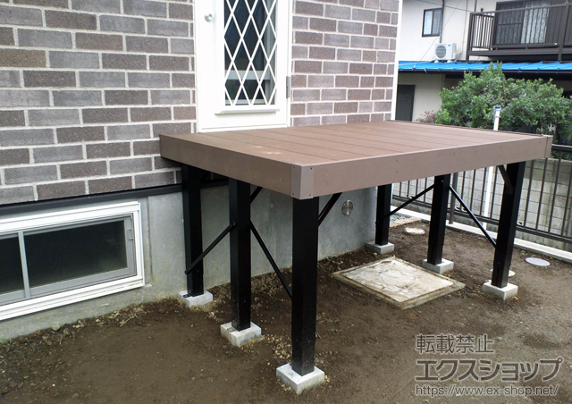 神奈川県横浜市ののウッドデッキ リウッドデッキ 200 単体 施工例