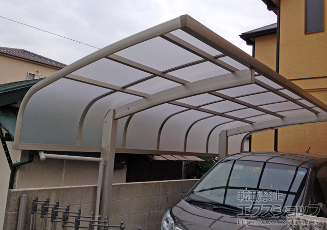 兵庫県伊丹市ののカーポート プレシオスポート アルファ 積雪〜20cm対応 施工例