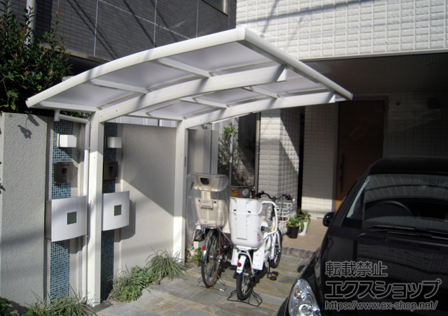 東京都世田谷区ののサイクルポート・駐輪場 レイナポートグランミニ 積雪〜20cm対応 施工例