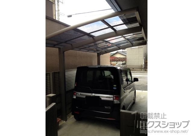 愛知県稲沢市のLIXIL リクシル（トステム）のカーポート カーブポートシグマIII 積雪〜20cm対応 施工例