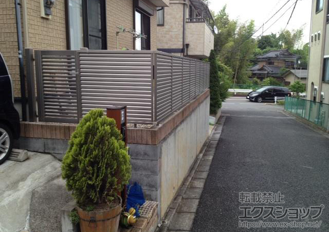 東京都町田市ののフェンス・柵 プリレオR9型フェンス　フリーポールタイプ 施工例