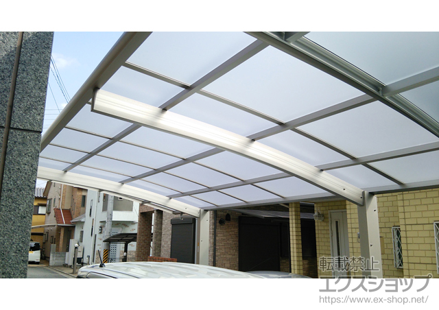 兵庫県加古川市ののカーポート プレシオスポート 積雪〜20cm対応 施工例