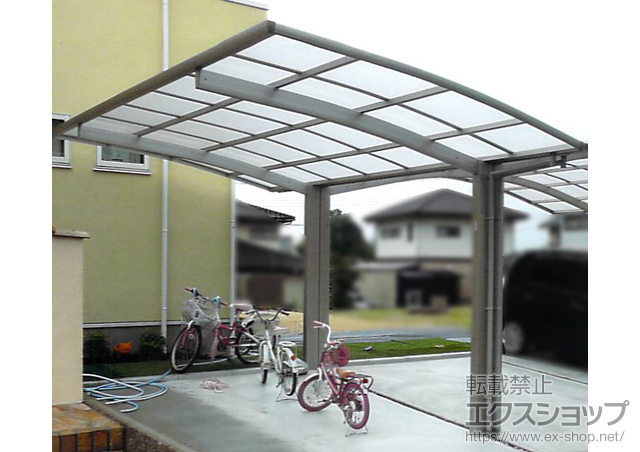 岡山県総社市ののカーポート プレシオスポート 積雪〜20cm対応 施工例