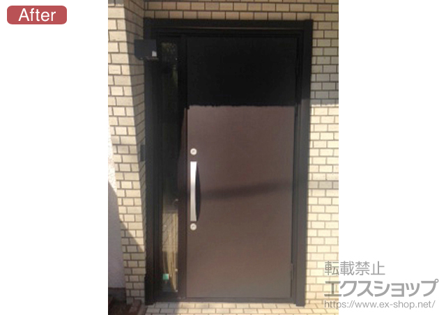 東京都世田谷区のの玄関ドア ラフォース R2 61型 袖FIXポスト無 断熱K4仕様 施工例