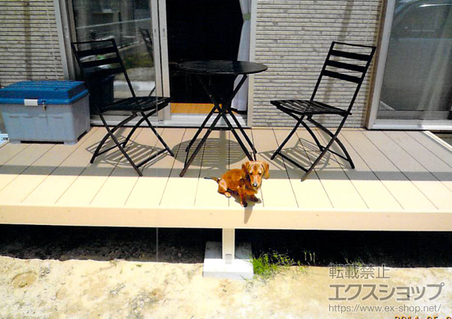 茨城県ひたちなか市ののウッドデッキ リウッドデッキ 200 施工例