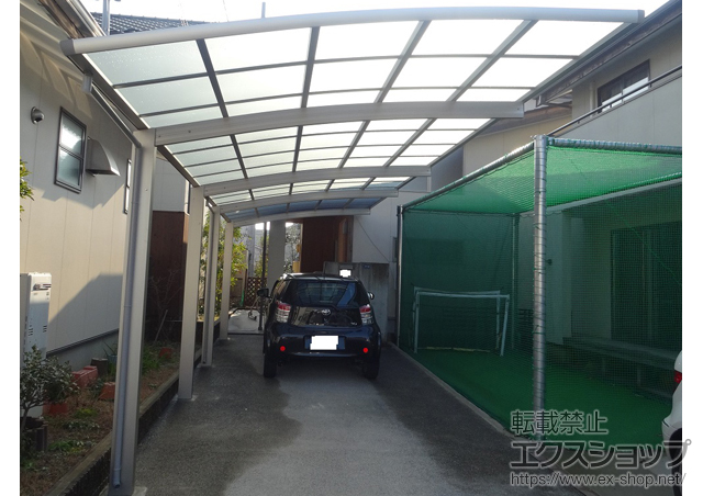 愛知県安城市ののカーポート レイナポートグラン 縦連棟　積雪〜20cm対応 施工例