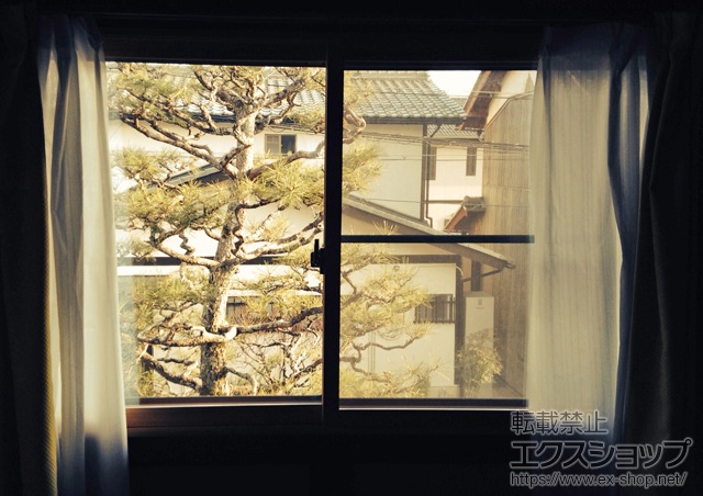 滋賀県近江八幡市のの二重窓（内窓） インプラス(ダストバリア)引き違い窓2枚建て 施工例