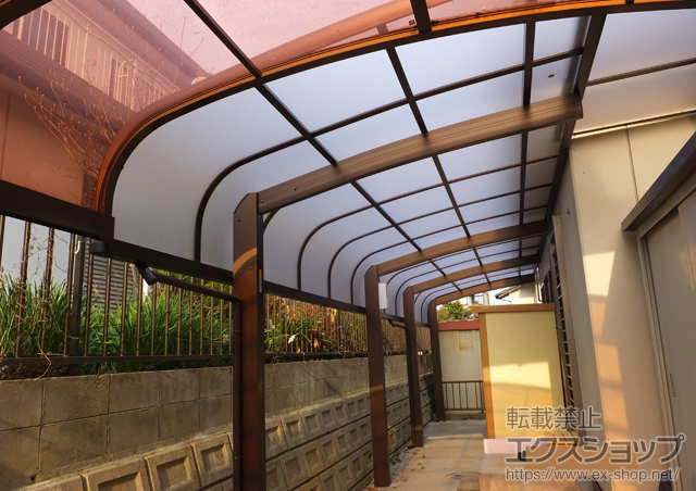 滋賀県大津市ののカーポート プレシオスポート アルファ 縦連棟 積雪〜20cm対応+汎用部材 施工例