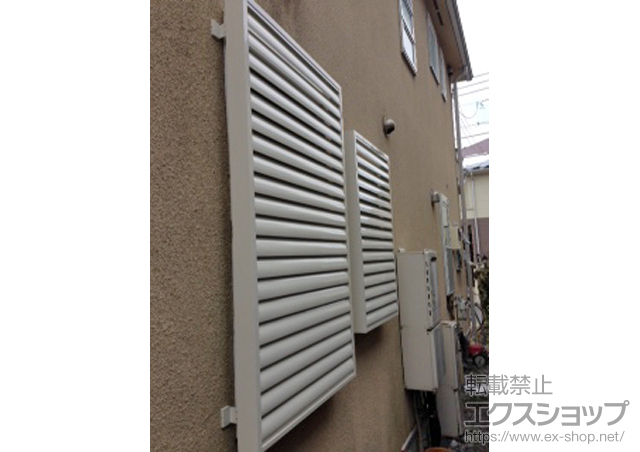 東京都昭島市のLIXIL リクシル（トステム）の面格子・窓格子 目隠し可動ルーバー 施工例