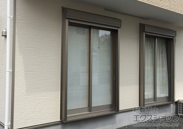 京都府綴喜郡宇治田原町のLIXIL リクシル（トステム）の窓シャッター リフォームシャッター イタリヤ 手動式 施工例