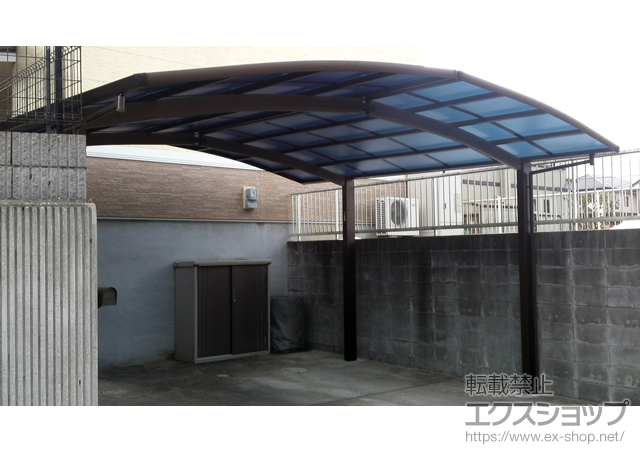 千葉県市原市ののカーポート レイナポートグラン M合掌　積雪〜20cm対応 施工例