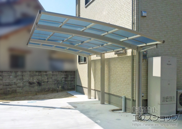 愛媛県宇和島市ののカーポート レイナポートグラン 延長　積雪〜20cm対応 施工例