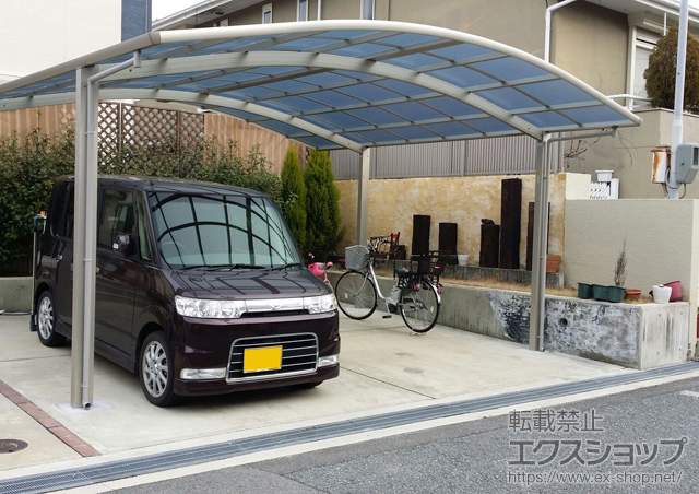 兵庫県川西市ののカーポート レイナツインポートグラン　積雪〜20cm対応 施工例