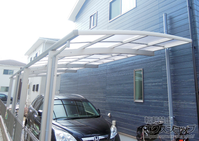 兵庫県三田市ののカーポート レイナポートグラン 縦連棟　積雪〜20cm対応 施工例