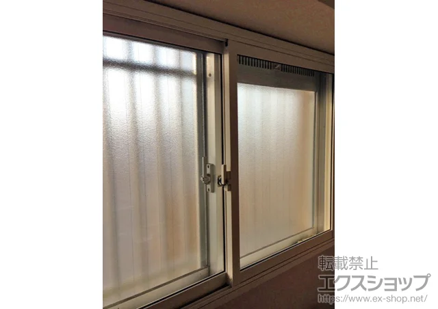 東京都目黒区のの内窓（二重窓・二重サッシ） インプラス ダストバリア仕様 引違い窓 2枚建＋ふかし枠（20mm）4方カーテンレール＋段差スペーサー＋ボード納まり用アンカー 施工例