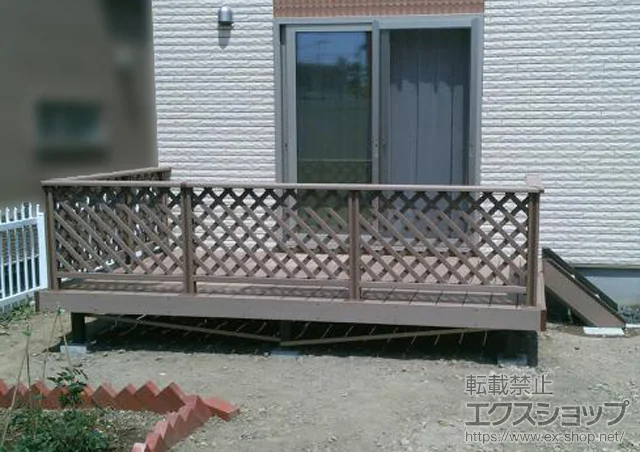 �k�C���]�ʎs��LIXIL ���N�V��(TOEX)�̃E�b�h�f�b�L ����y�X�e�[�W+����y�X�e�[�W �X�e�b�v(2�i)+�f�b�L�t�F���X �t���b�g���`�X�p�l�� �{�H��