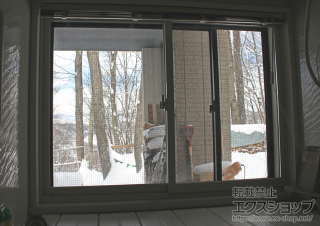 長野県北佐久郡軽井沢町のの二重窓（内窓） インプラス ダストバリア仕様 引違い窓 施工例