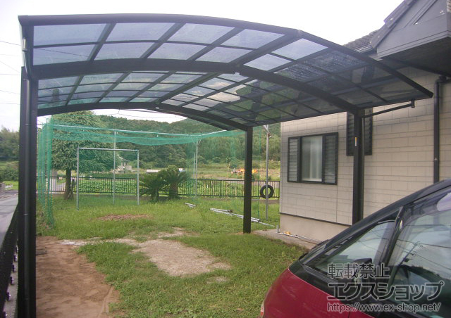 福岡県福津市ののカーポート レイナポートグラン M合掌　積雪〜20cm対応 施工例