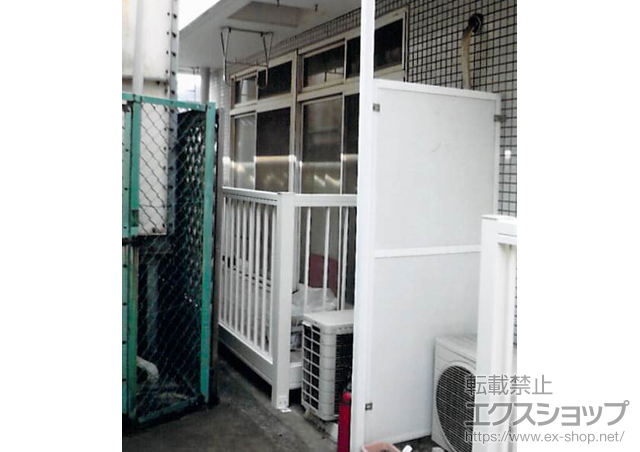 埼玉県所沢市ののバルコニー バルコニーBY-X型 たて格子 単体 柱建て式 施工例