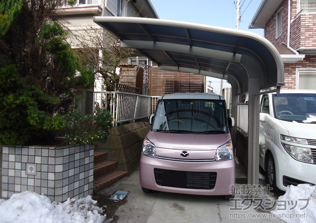 神奈川県横須賀市のLIXIL リクシル（トステム）のカーポート テールポートシグマIII 積雪〜20cm対応 施工例
