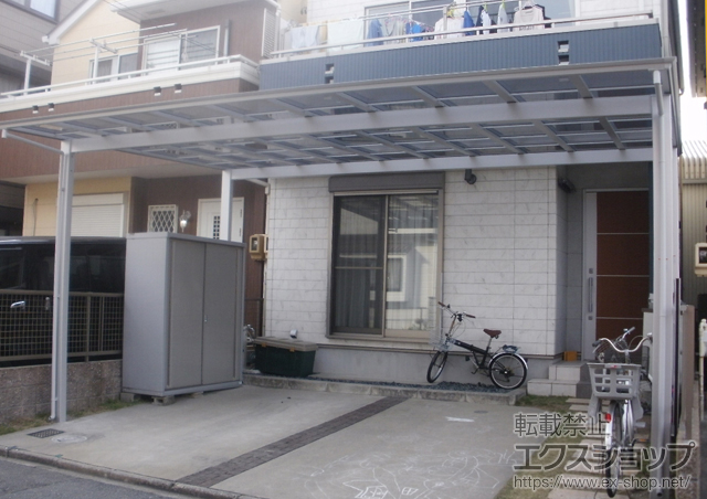 愛知県名古屋市ののカーポート アーキデュオ ワイド 積雪〜20cm対応 施工例